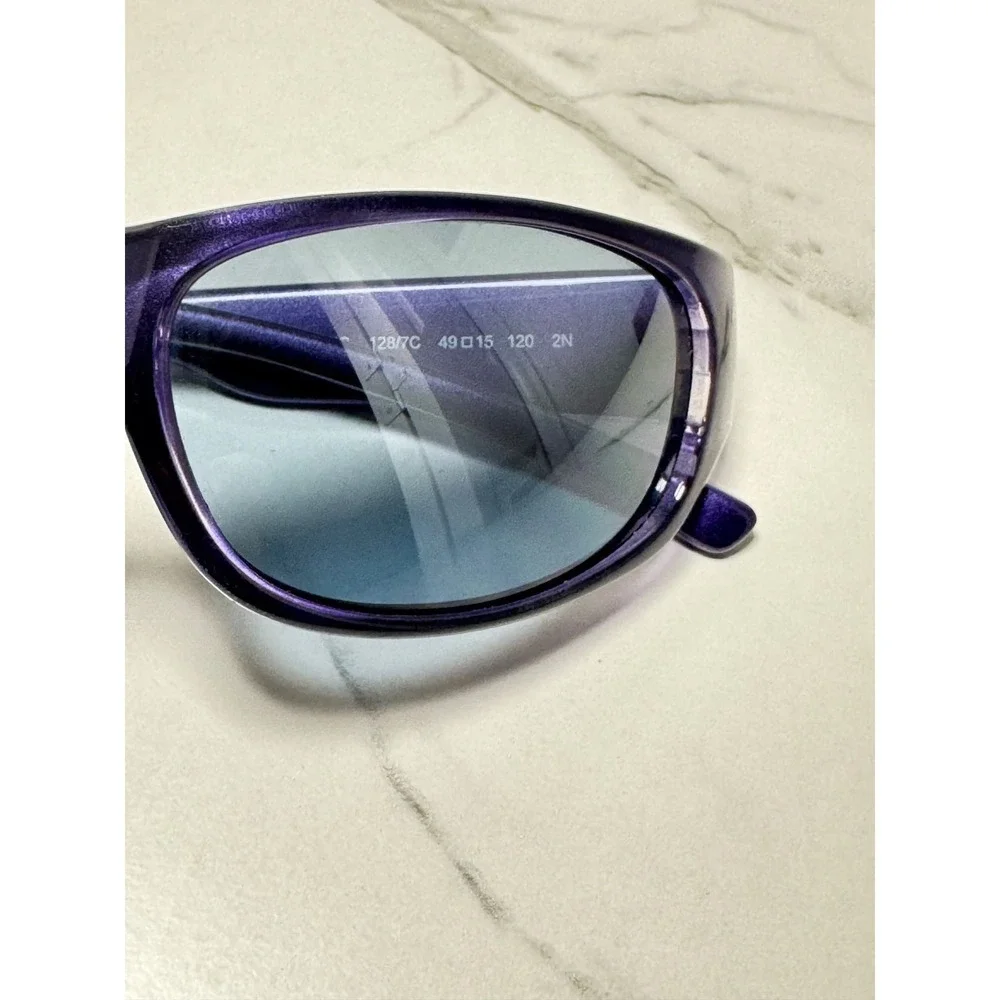 Ray-Ban Junior RJ9034S Purple Glitter Sunglasses Blue Lens Kids 49-15-120